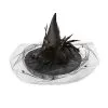 Spirit Halloween Feathered Black Witch Hat -SPIRIT HALLOWEEN Sales 00161182 a