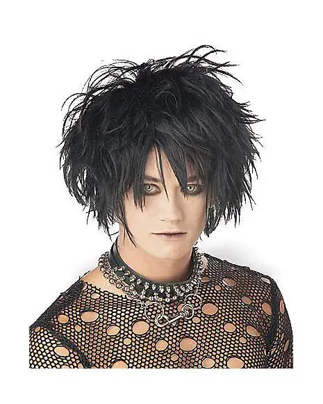 Spirit Halloween Black Midnight Fiend Wig 3 Spirit Halloween Black Midnight Fiend Wig