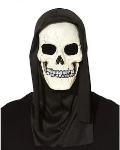 Spirit Halloween Glow In The Dark Skull Full Mask -SPIRIT HALLOWEEN Sales 01035021 d