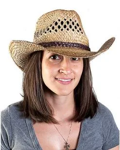 Spirit Halloween Western Seagrass Hat 11 Spirit Halloween Western Seagrass Hat -SPIRIT HALLOWEEN Sales 01067701 c