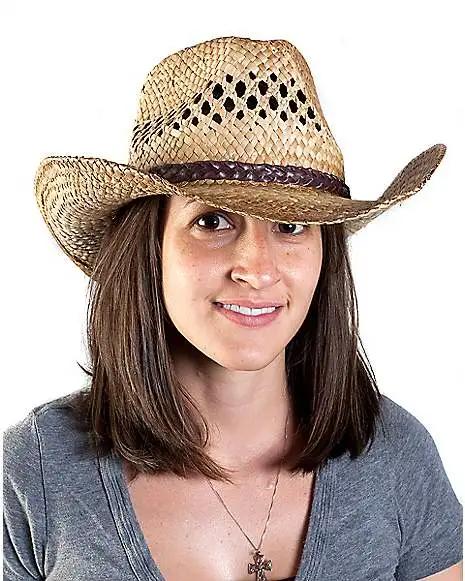Spirit Halloween Western Seagrass Hat 5 Spirit Halloween Western Seagrass Hat - Image 3