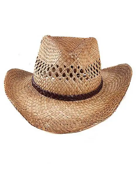 Spirit Halloween Western Seagrass Hat 6 Spirit Halloween Western Seagrass Hat - Image 4