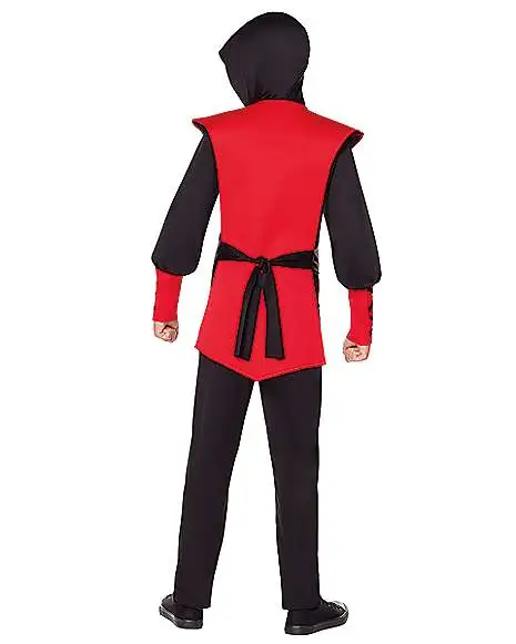 Spirit Halloween Kids Red Skull Ninja Costume 4 Spirit Halloween Kids Red Skull Ninja Costume - Image 2