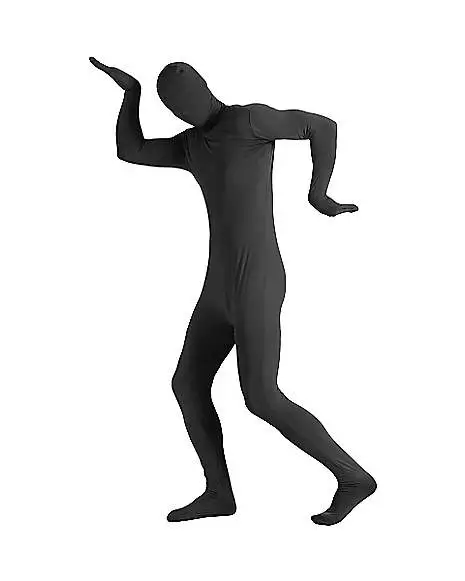 Spirit Halloween Adult Super Skins Black Zentai Skin Suit Costume 4 Spirit Halloween Adult Super Skins Black Zentai Skin Suit Costume - Image 2