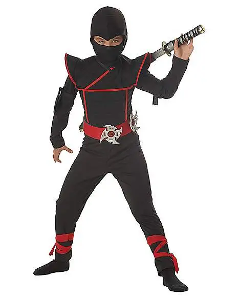Spirit Halloween Kids Stealth Ninja Costume 4 Spirit Halloween Kids Stealth Ninja Costume - Image 2