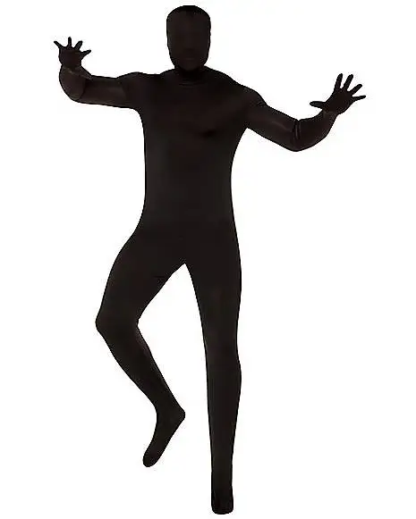 Spirit Halloween Adult Super Skins Black Zentai Skin Suit Costume 3 Spirit Halloween Adult Super Skins Black Zentai Skin Suit Costume
