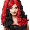 Spirit Halloween Red And Black Jester Wig -SPIRIT HALLOWEEN Sales 01217389 a