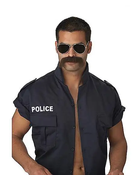 Spirit Halloween Brown Handlebar Mustache 3 Spirit Halloween Brown Handlebar Mustache