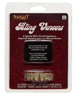 Spirit Halloween Golden Grillz Teeth -SPIRIT HALLOWEEN Sales 01228238 e