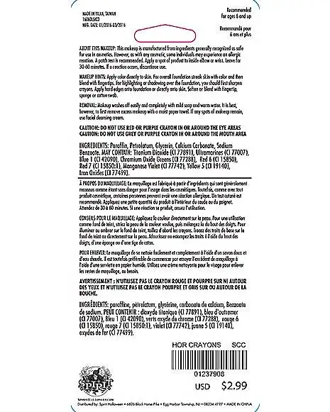 Spirit Halloween Horror Makeup Crayons 5 Spirit Halloween Horror Makeup Crayons - Image 3