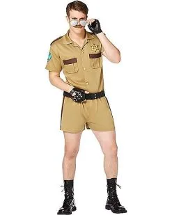 Spirit Halloween Adult Sergeant Short Pants Cop Costume