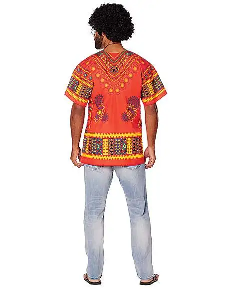 Spirit Halloween Adult Hippie Shirt Costume 4 Spirit Halloween Adult Hippie Shirt Costume - Image 2