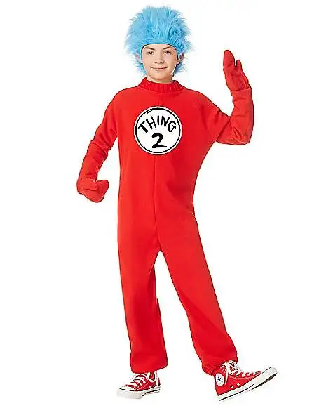 Spirit Halloween Kids Thing 1 And Thing 2 One Piece Costume - Dr. Seuss 5 Spirit Halloween Kids Thing 1 And Thing 2 One Piece Costume - Dr. Seuss - Image 3