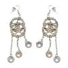 Spirit Halloween Steampunk Gear Dangle Earrings