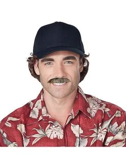 Spirit Halloween The Magnum Brown Mustache