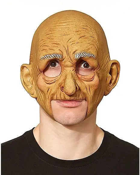 Spirit Halloween Chinless Old Man Half Mask 3 Spirit Halloween Chinless Old Man Half Mask