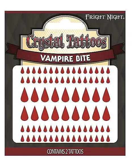 Spirit Halloween Vampire Bite Temporary Tattoos 3 Spirit Halloween Vampire Bite Temporary Tattoos