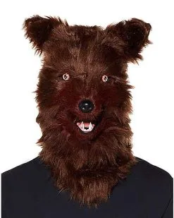 Spirit Halloween Adult Moving Mouth Wolf Full Mask