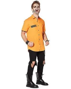 Spirit Halloween Arkham Inmate Work Shirt - Suicide Squad 11 Spirit Halloween Arkham Inmate Work Shirt - Suicide Squad -SPIRIT HALLOWEEN Sales 01324516 d
