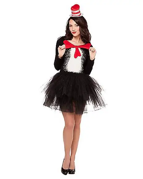 Spirit Halloween Adult Cat In The Hat Tutu Dress - Dr. Seuss 6 Spirit Halloween Adult Cat In The Hat Tutu Dress - Dr. Seuss - Image 4