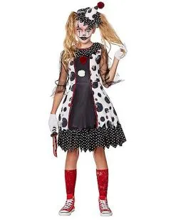 Spirit Halloween Kids Creepy Clown Costume