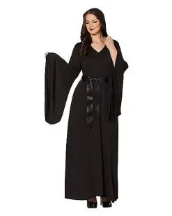 Spirit Halloween Adult Black Hooded Dress 8 Spirit Halloween Adult Black Hooded Dress -SPIRIT HALLOWEEN Sales 01346998 c