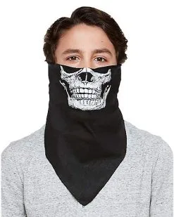 Spirit Halloween Boys Skull Biker Bandana