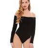 Spirit Halloween Off The Shoulder Black Bodysuit 1 Spirit Halloween Off The Shoulder Black Bodysuit -SPIRIT HALLOWEEN Sales 01350073 a