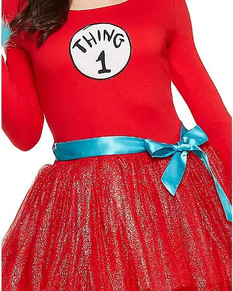 Spirit Halloween Adult Thing Tutu Dress Costume - Dr. Seuss 4 Spirit Halloween Adult Thing Tutu Dress Costume - Dr. Seuss - Image 2