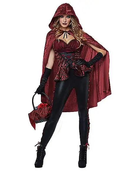 Spirit Halloween Adult Big Bad Red Costume 3 Spirit Halloween Adult Big Bad Red Costume