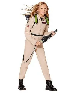Spirit Halloween Kids Ghostbusters Girls One Piece Costume With Proton Pack - Ghostbust