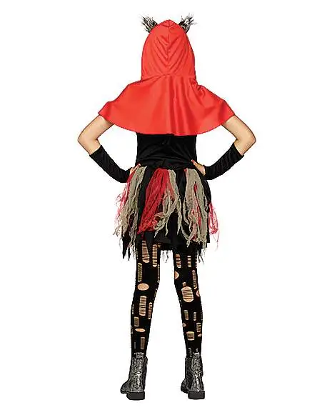 Spirit Halloween Kids Little Red Wolf Dress Costume 4 Spirit Halloween Kids Little Red Wolf Dress Costume - Image 2