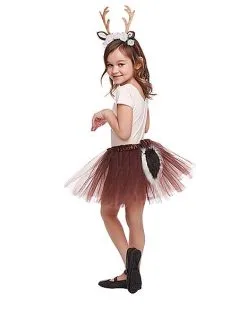 Spirit Halloween Kids Faux Fur Deer Costume Kit