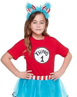 Spirit Halloween Thing 1-5 Glitter Patches - Dr. Seuss