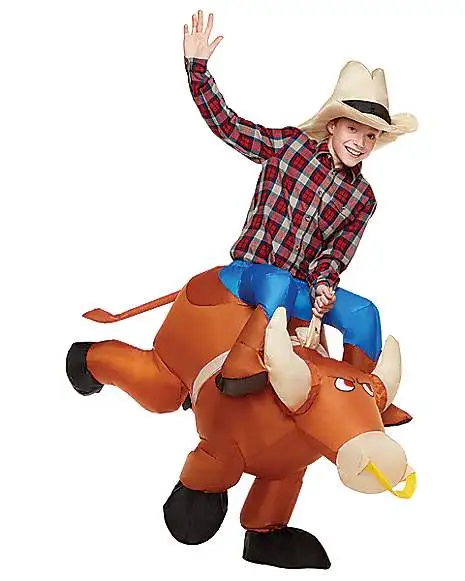 Spirit Halloween Kids Ride-On Inflatable Bull Costume 3 Spirit Halloween Kids Ride-On Inflatable Bull Costume