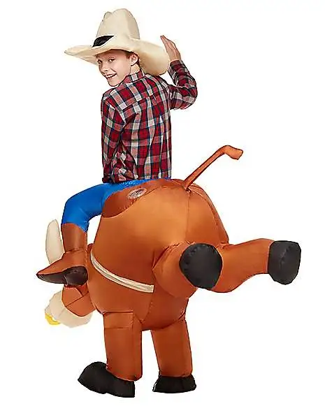 Spirit Halloween Kids Ride-On Inflatable Bull Costume 4 Spirit Halloween Kids Ride-On Inflatable Bull Costume - Image 2