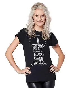 Spirit Halloween Black Flame T Shirt - Hocus Pocus