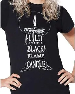 Spirit Halloween Black Flame T Shirt - Hocus Pocus -SPIRIT HALLOWEEN Sales 01384130 c