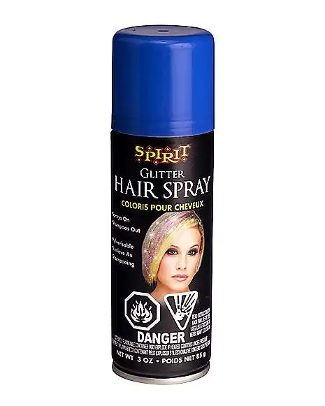 Spirit Halloween Blue Glitter Hairspray 3 Spirit Halloween Blue Glitter Hairspray