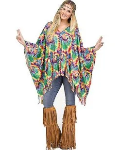 Spirit Halloween Hippie Poncho Set 5 Spirit Halloween Hippie Poncho Set -SPIRIT HALLOWEEN Sales 01386648 a
