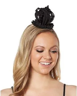 Spirit Halloween Black Queen Crown Fascinator 7 Spirit Halloween Black Queen Crown Fascinator -SPIRIT HALLOWEEN Sales 01389535 b