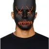 Spirit Halloween Light Up EL Wire X Eyes Mask