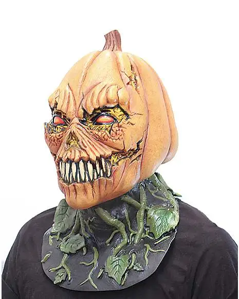 Spirit Halloween Possessed Pumpkin Full Mask 5 Spirit Halloween Possessed Pumpkin Full Mask - Image 3