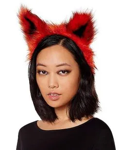 Spirit Halloween Faux Fur Fox Ear Headband -SPIRIT HALLOWEEN Sales 01401025 c