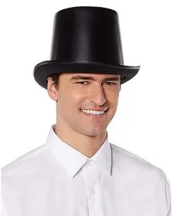 Spirit Halloween Vampire Faux Leather Top Hat 9 Spirit Halloween Vampire Faux Leather Top Hat -SPIRIT HALLOWEEN Sales 01404029 d