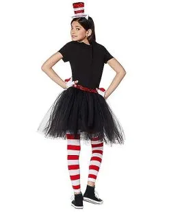Spirit Halloween Kids Cat In The Hat Dress Costume - Dr. Seuss -SPIRIT HALLOWEEN Sales 01406982 c