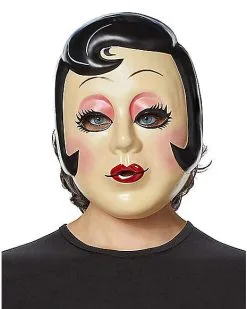 Spirit Halloween Pinup Girl Half Mask - The Strangers Prey At Night