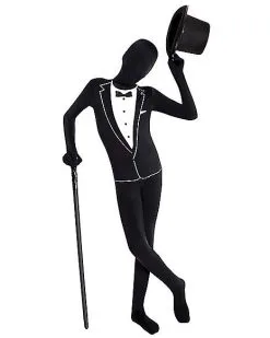 Spirit Halloween Kids Tuxedo Skin Suit Costume