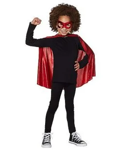 Spirit Halloween Kids Red Cape And Mask