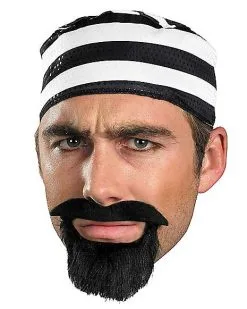 Spirit Halloween Prisoner Mustache And Beard